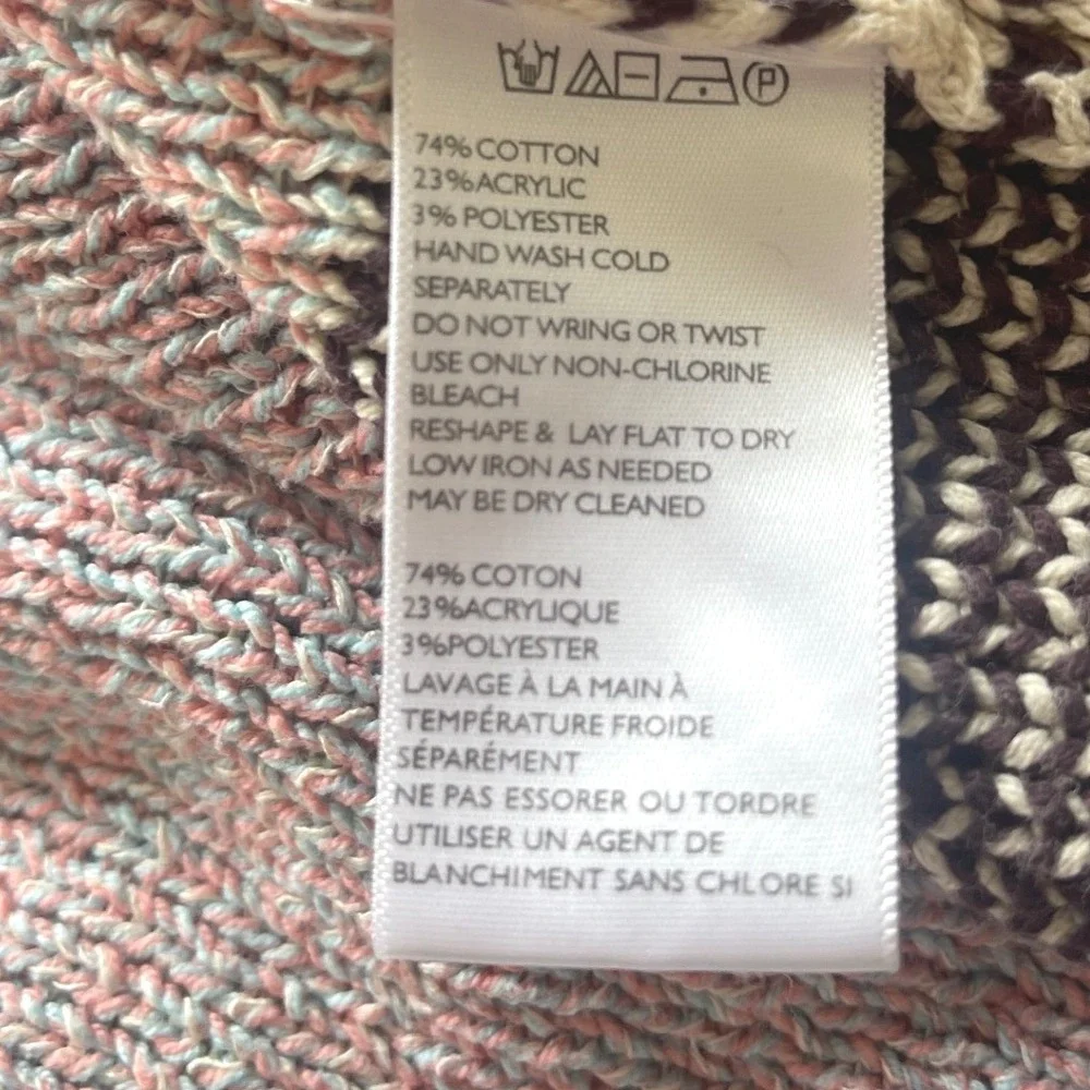 Urban Outfitters Ecote Lavender Brown Tribal Open Front Shawl Cardigan Sweater S - Picture 6 of 8